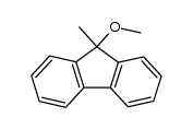 9-methyl-9-fluorenyl methyl ether结构式