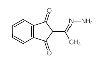 2-ethanehydrazonoylindene-1,3-dione结构式