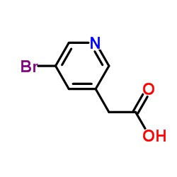 5-溴-3-吡啶基乙酸结构式