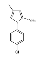 1-(4-氯苯)-3-甲基-1H-吡唑基-5-氨基结构式