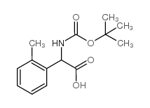 2-((叔丁氧羰基)氨基)-2-(邻甲苯基)乙酸结构式