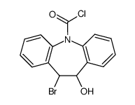 10-bromo-11-hydroxy-10,11-dihydro-dibenzo[b,f]azepine-5-carbonyl chloride Structure