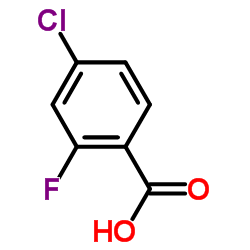 4-Chloro-2-fluorobenzoic acid Structure