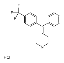 (Z)-N,N-dimethyl-4-phenyl-4-[4-(trifluoromethyl)phenyl]but-3-en-1-amine,hydrochloride Structure