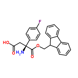 Fmoc-(S)-3-氨基-3-(4-氟苯基)丙酸结构式
