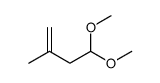 4,4-dimethoxy-2-methylbut-1-ene结构式