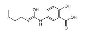 5-(butylcarbamoylamino)-2-hydroxybenzoic acid结构式