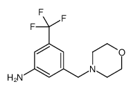 3-(吗啉-4-甲基)-5-(三氟甲基)苯胺结构式