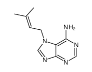 7-(3-methylbut-2-enyl)purin-6-amine结构式