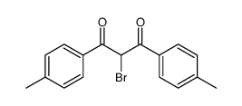 2-Brom-1,3-di-p-tolyl-propan-1,3-dion结构式