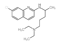 1,4-Pentanediamine,N4-(7-chloro-2-quinolinyl)-N1,N1-diethyl- Structure