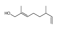 2,6-dimethylocta-2,7-dien-1-ol结构式
