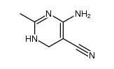 4-amino-2-methyl-1,6-dihydro-pyrimidine-5-carbonitrile结构式