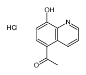 5-乙酰基-8-羟基喹啉盐酸盐结构式