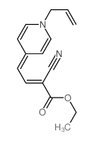 ethyl 2-cyano-4-(1-prop-2-enylpyridin-4-ylidene)but-2-enoate结构式