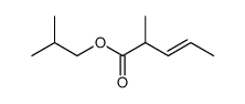 Isobutyl-cis-2-methyl-3-pentenoate Structure
