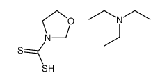N,N-diethylethanamine,1,3-oxazolidine-3-carbodithioic acid结构式
