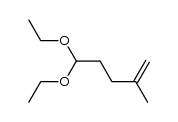 5,5-diethoxy-2-methyl-pent-1-ene结构式