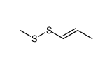 methyl prop-1-enyl disulphide Structure
