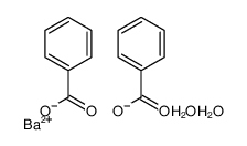 barium(2+),dibenzoate,dihydrate Structure