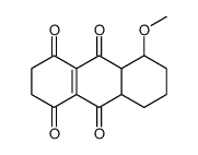5-methoxy-2,3,5,6,7,8,8a,10a-octahydroanthracene-1,4,9,10-tetrone结构式