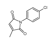 1-(4-chlorophenyl)-3-methyl-1H-pyrrole-2,5-dione结构式