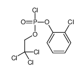 (2-氯苯基)(2,2,2-三氯乙基)氯磷酸结构式