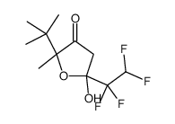 2-tert-butyl-5-hydroxy-2-methyl-5-(1,1,2,2-tetrafluoroethyl)oxolan-3-one Structure
