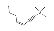(Z)-1-(Trimethylsilyl)-3-hepten-1-yne结构式