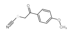 1-(4-甲氧基苯基)-2-硫代氰基乙烷酮结构式