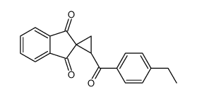 2-(4-ethylbenzoyl)spiro[cyclopropane-1,2'-indene]-1',3'-dione结构式