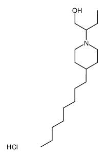 2-(4-Octyl-piperidin-1-yl)-butan-1-ol; hydrochloride结构式