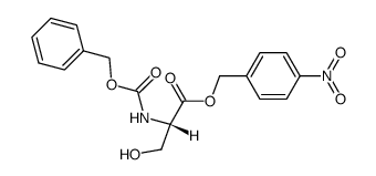 N-(benzyloxycarbonyl)-L-serine p-nitrobenzyl ester Structure