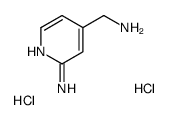 2-氨基-4-吡啶甲胺双盐酸盐结构式