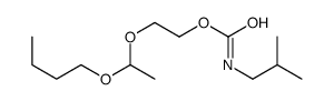 2-(1-butoxyethoxy)ethyl N-(2-methylpropyl)carbamate结构式
