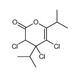 3,4,5-trichloro-4,6-di(propan-2-yl)-3H-pyran-2-one Structure