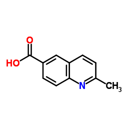 2-甲基-6-喹啉羧酸结构式