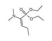 (Z)-1-(Diethoxyphosphoryl)-N,N-dimethyl-1-buten-1-amin结构式