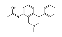 N-(2-methyl-4-phenyl-3,4-dihydro-1H-isoquinolin-8-yl)acetamide结构式