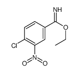 Ethyl 4-chloro-3-nitrobenzenecarboximidate Structure