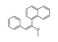 (E)-1-methoxy-1-(naphthalen-1-yl)-2-phenylethene Structure