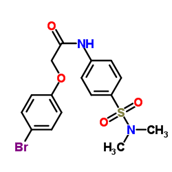 2-(4-Bromophenoxy)-N-[4-(dimethylsulfamoyl)phenyl]acetamide结构式