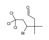 4-bromo-6,6,6-trichloro-3,3-dimethylhexanal结构式