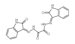 N1,N2-bis(2-oxoindol-3-yl)ethanedihydrazide Structure
