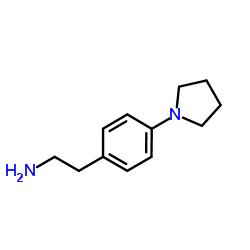 2-(4-(pyrrolidin-1-yl)phenyl)ethanamine结构式