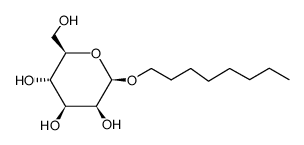 1-O-octyl-β-D-mannopyranoside结构式