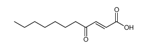 (E)-4-oxoundec-2-enoic acid Structure