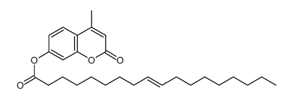 4-甲基伞形酮反油酸甲酯结构式