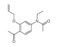 N-(4-acetyl-3-(allyloxy)phenyl)-N-ethylacetamide结构式