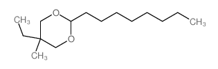 5-ethyl-5-methyl-2-octyl-1,3-dioxane Structure